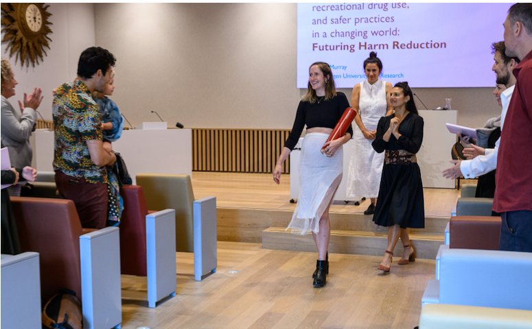 Hayley K Murray at a dissertation event